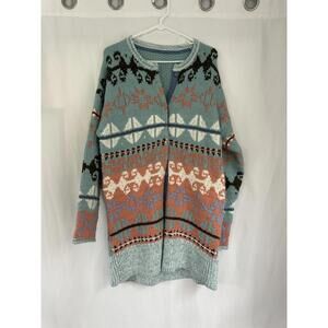 Sundance Knit Patterned Cardigan Sweater jacket